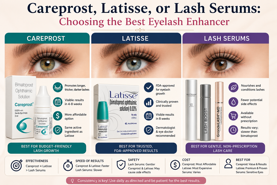 Careprost, Latisse, or Lash Serums: Choosing the Best Eyelash Enhancer