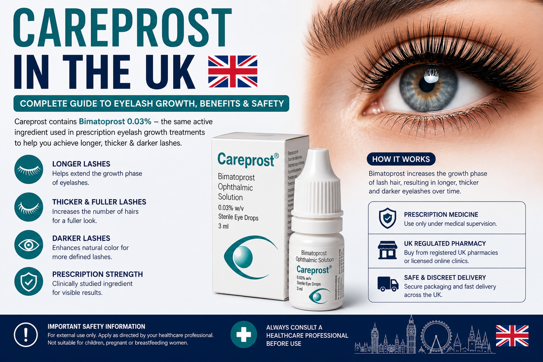 Careprost in the UK: Complete Guide to Eyelash Growth, Benefits & Safety
