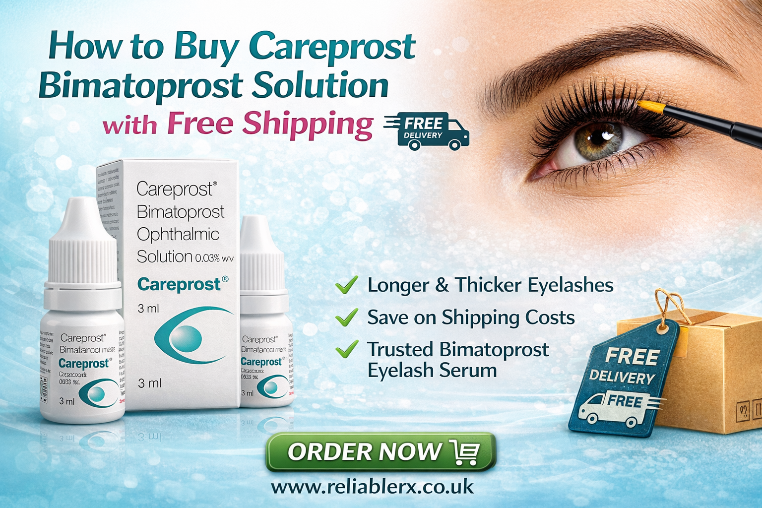 How to Buy Careprost Bimatoprost Solution with Free Shipping